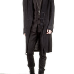 Isabel Benenato Herren Mantel Military schwarz