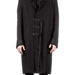 Isabel Benenato Herren Mantel Military schwarz