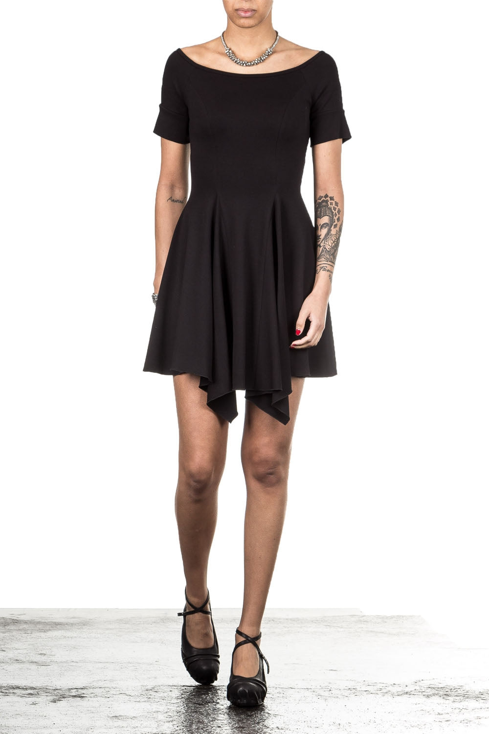 Plein Sud Jeanius Damen Jersey Kleid schwarz