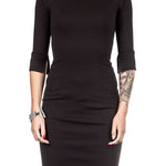 Plein Sud Jeanius Damen Jersey Kleid lang schwarz