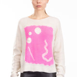 Suzusan  Kaschmir Pullover pink wollweiß