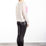 Suzusan  Kaschmir Pullover pink wollweiß