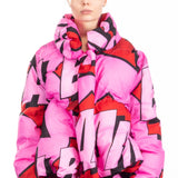 Rundholz Damen Daunenjacke Multicolour Comic Print
