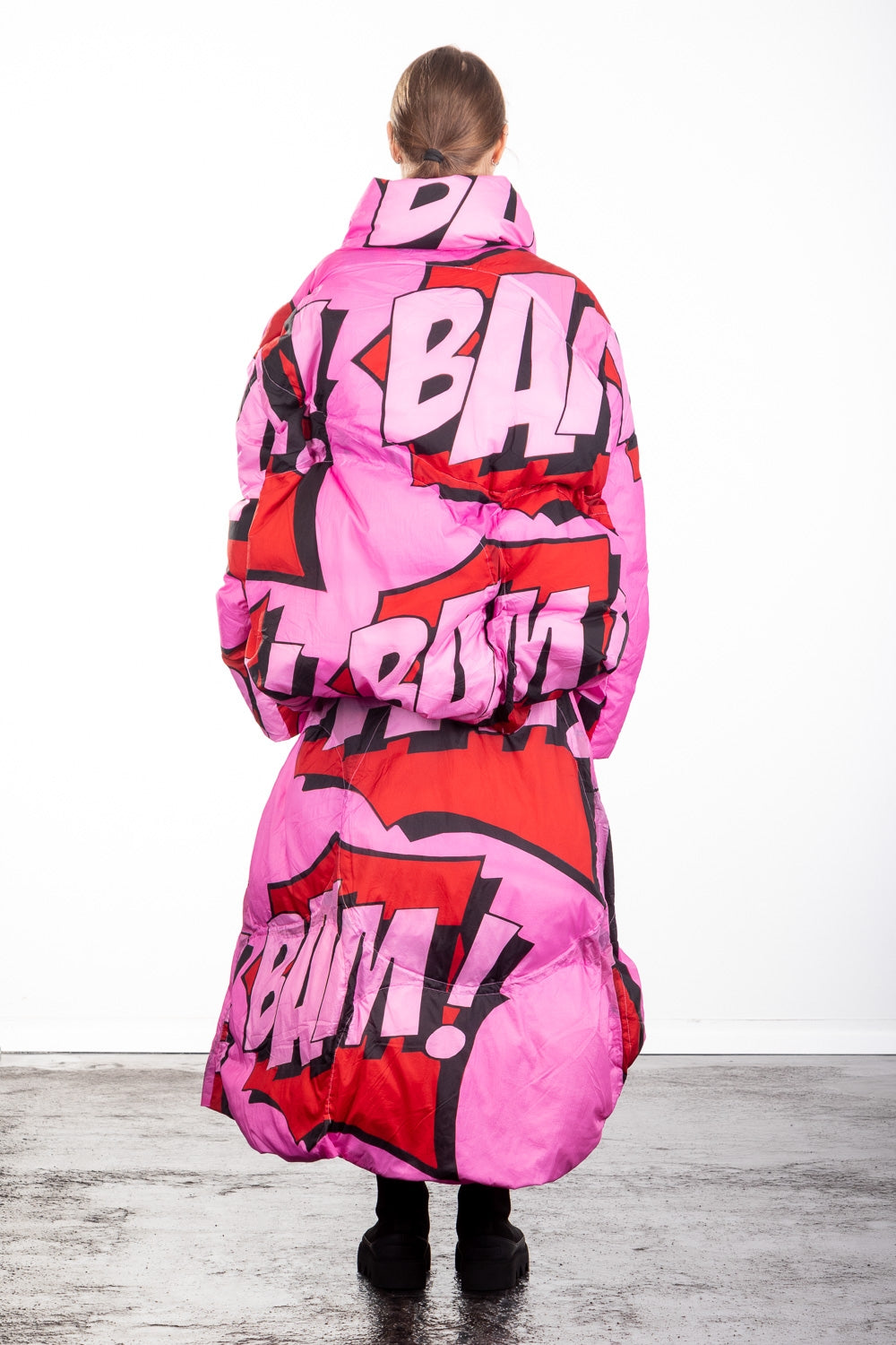 Rundholz Damen Daunenjacke Multicolour Comic Print