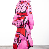 Rundholz Damen Daunenjacke Multicolour Comic Print