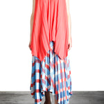 Issey Miyake Plissé Rock Karo Print multicolor