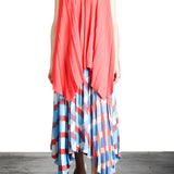 Issey Miyake Plissé Rock Karo Print multicolor