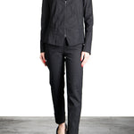 Yukai Damen Blazer Mit Reißverschluss schwarz