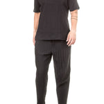 ISSEY MIYAKE Herren T-Shirt Crashed Look  schwarz Gr. 5