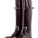 Ann Demeulemeester Damen Lackleders Stiefel bordeaux