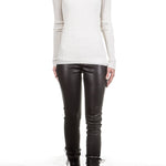 Helmut Lang Damen Pullover Ripp V-Neck off white