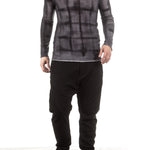 Masnada Herren Kaschmir Pullover grid anthrazit