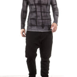 Masnada Herren Kaschmir Pullover grid anthrazit