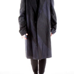 ISSEY MIYAKE Herren Mantel bicolor schwarz