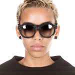 Kuboraum Sonnenbrille MASK A2 DUNE schwarz