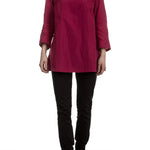 Katharina Hovman Damen Taft Bluse fuchsia