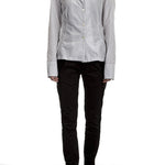 Katharina Hovman Damen Bluse hellgrau