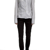 Katharina Hovman Damen Bluse hellgrau