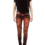 Robin`s Jean Damen Jeans MOTORCYCLE orange