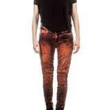 Robin`s Jean Damen Jeans MOTORCYCLE orange