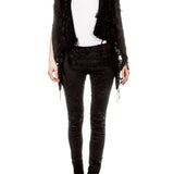 Masnada Damen Strickweste schwarz 