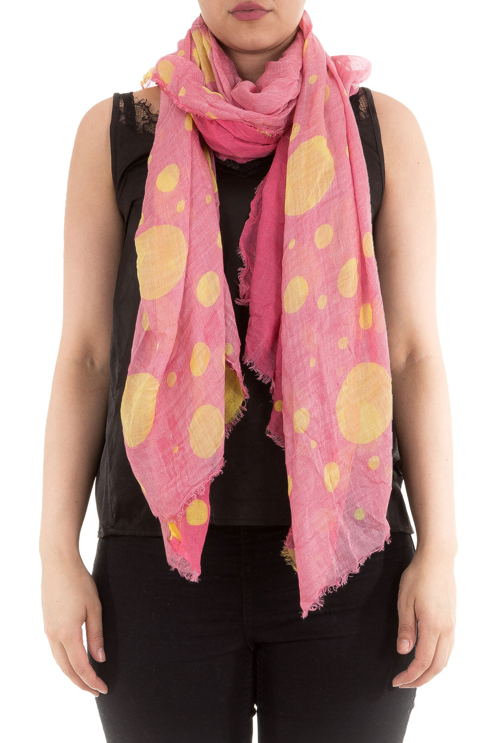 Faliero Sarti Tuch BUBBLE pink gelb
