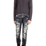 Robin`s Jean Herren Jeans MARLON SKINNY mit Nieten blau 