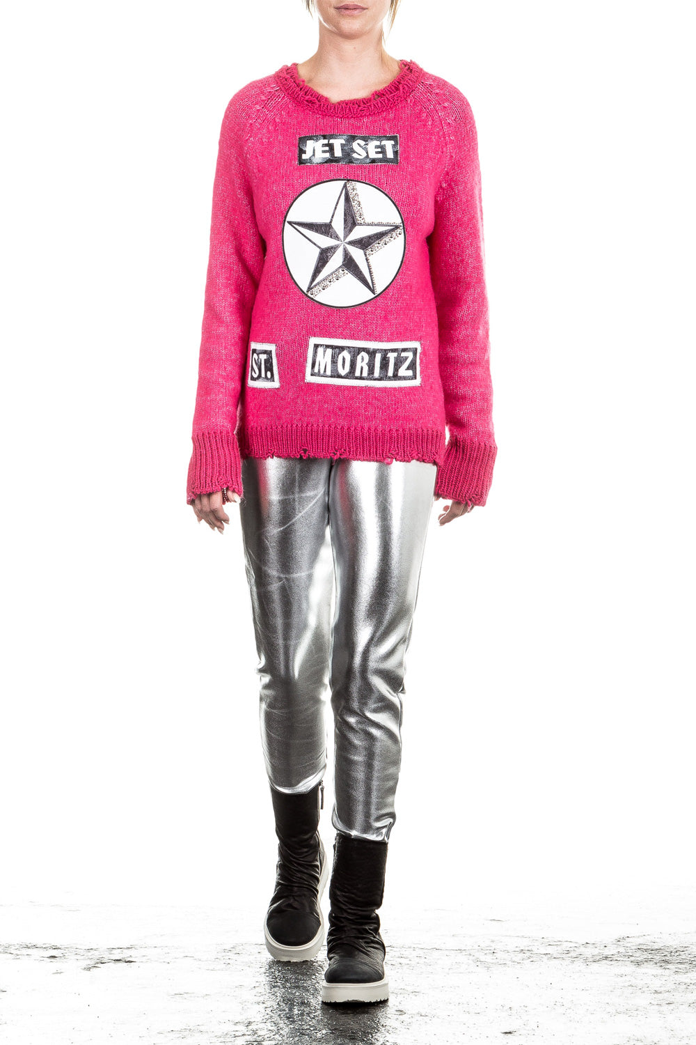 Jet Set Damen Pullover OLGA pink