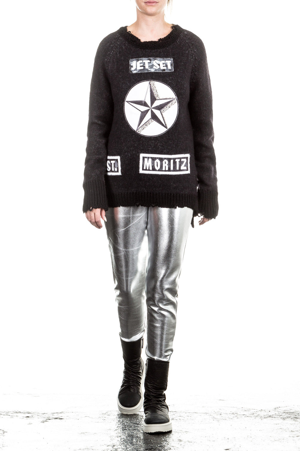 Jet Set Damen Pullover OLGA schwarz