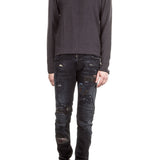 Robin`s Jean Herren Jeans MOTARD PATCHES dunkelblau