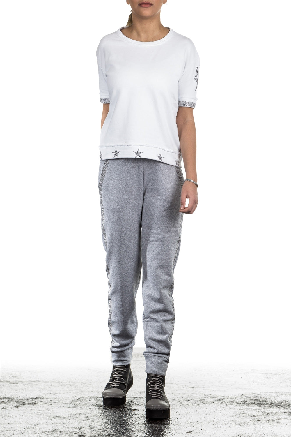 Jet Set Damen Sweathose TIMEA grau melange