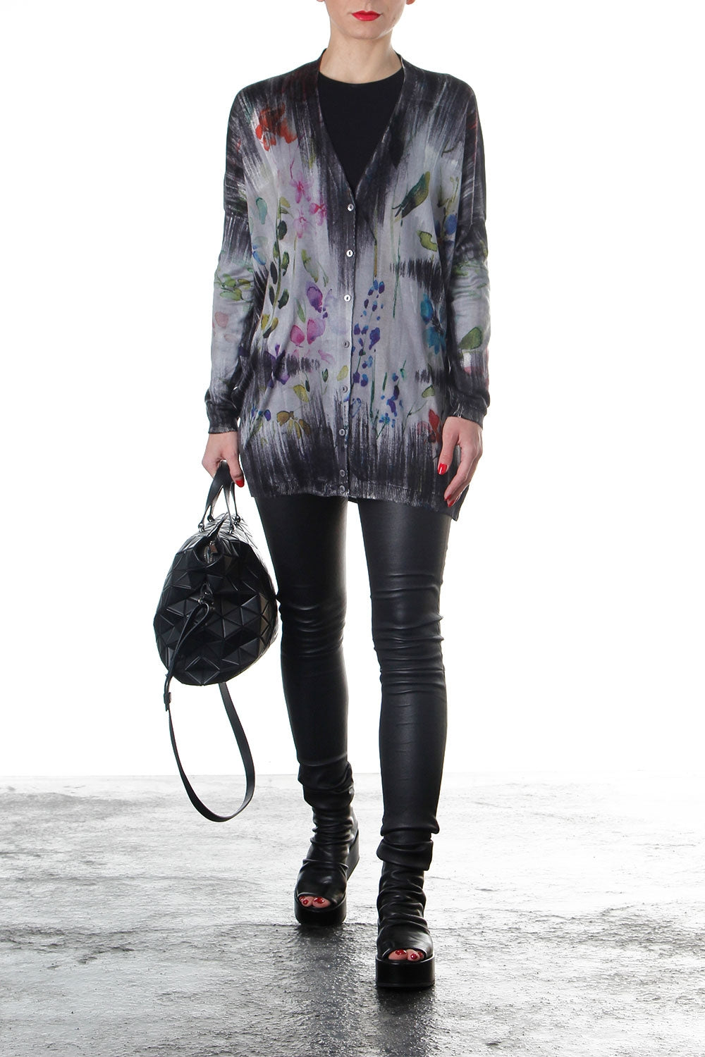 Avant Toi Damen Cardigan Floral Multicolor