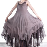 Marc Le Bihan Damen Asymmetrisches Kleid Seide nude