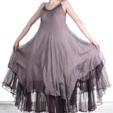 Marc Le Bihan Damen Asymmetrisches Kleid Seide nude