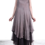 Marc Le Bihan Damen Asymmetrisches Kleid Seide nude