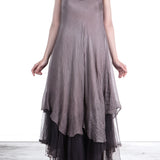 Marc Le Bihan Damen Asymmetrisches Kleid Seide nude