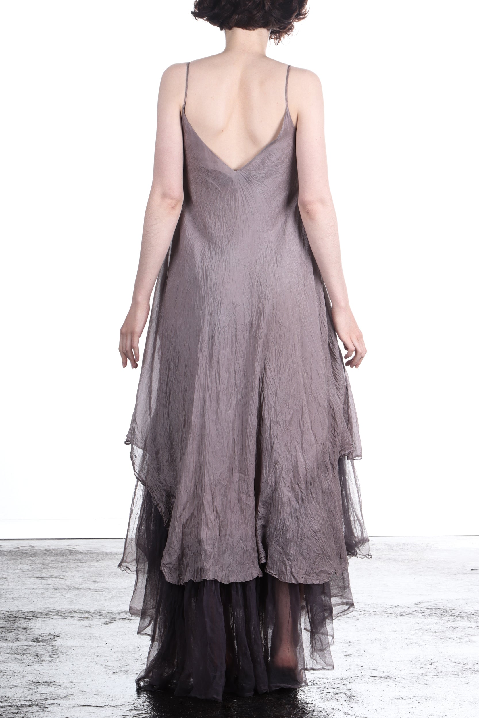 Marc Le Bihan Damen Asymmetrisches Kleid Seide nude