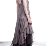 Marc Le Bihan Damen Asymmetrisches Kleid Seide nude
