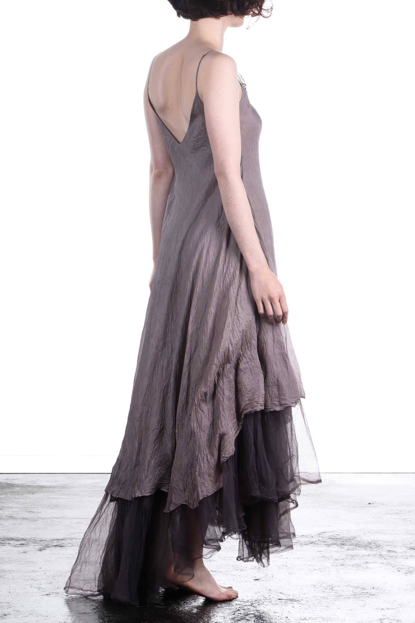 Marc Le Bihan Damen Asymmetrisches Kleid Seide nude