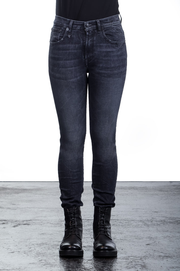 R13 Damen Jeans HIGH RISE SKINNY schwarz