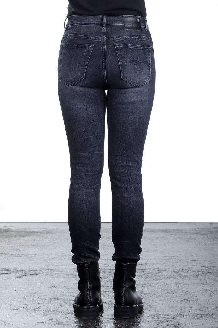 R13 Damen Jeans HIGH RISE SKINNY schwarz