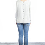 The Swiss Label Damen Langarm Shirt wollweiß