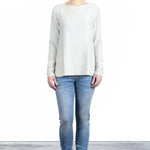 The Swiss Label Damen Langarm Shirt wollweiß