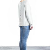 The Swiss Label Damen Langarm Shirt wollweiß