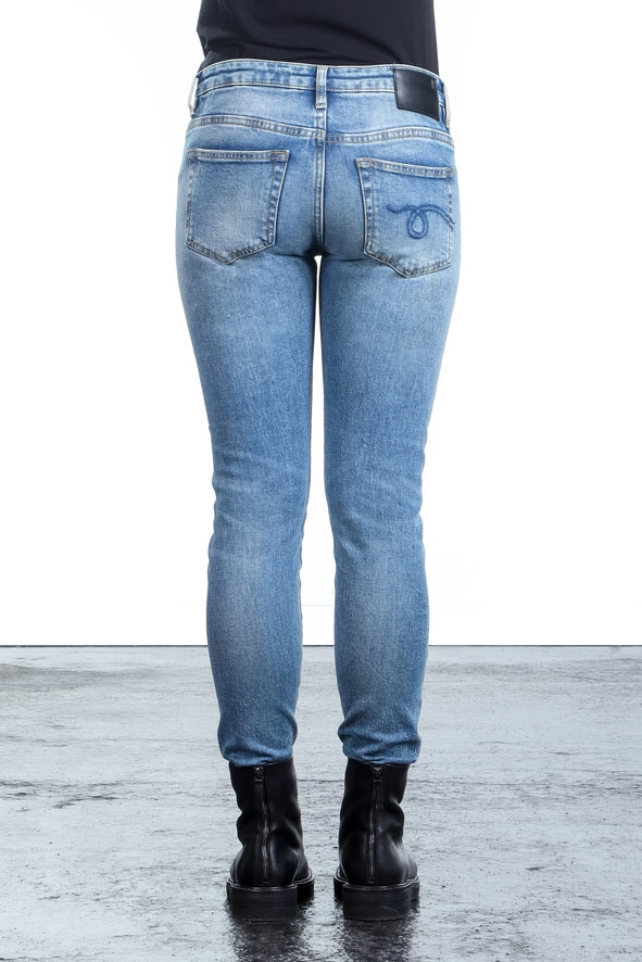 R13 Damen Jeans BOY SKINNY hellblau