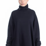 Katharina Hovman Damen Rollkragenpullover oversized schwarz