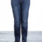 R13 Damen Jeans im Distressed-Look BOY STRAIGHT howell indigo