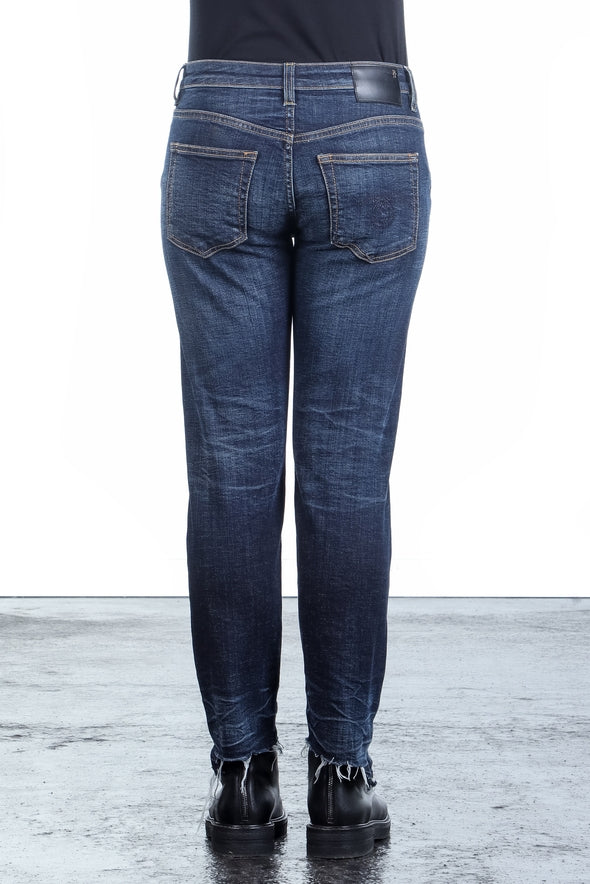 R13 Damen Jeans im Distressed-Look BOY STRAIGHT howell indigo