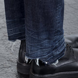 R13 Damen Jeans im Distressed-Look BOY STRAIGHT howell indigo