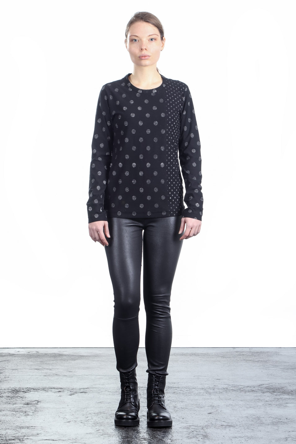 Y's Yohji Yamamoto Damen Avantgarde Langarmshirt schwarz
